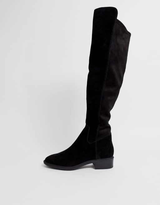 Botas planas y altas de ante negro Byssa de ALDO ASOS