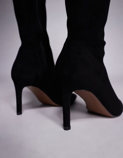 Botas por encima de la rodilla negras de tacón alto Kalani de ASOS DESIGN, 2 de 4