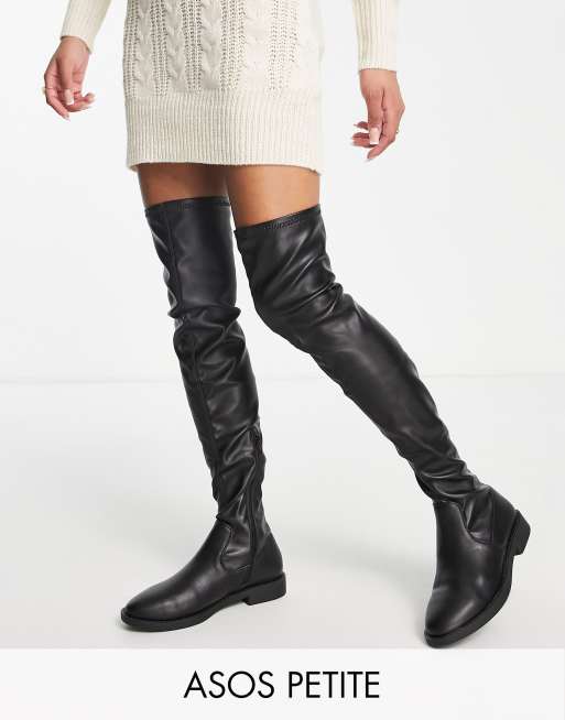 Botas por de la rodilla negras Kalani DESIGN Petite | ASOS