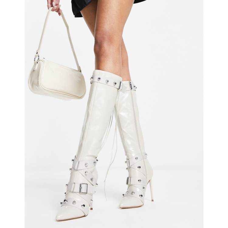 Botas steve online madden blancas