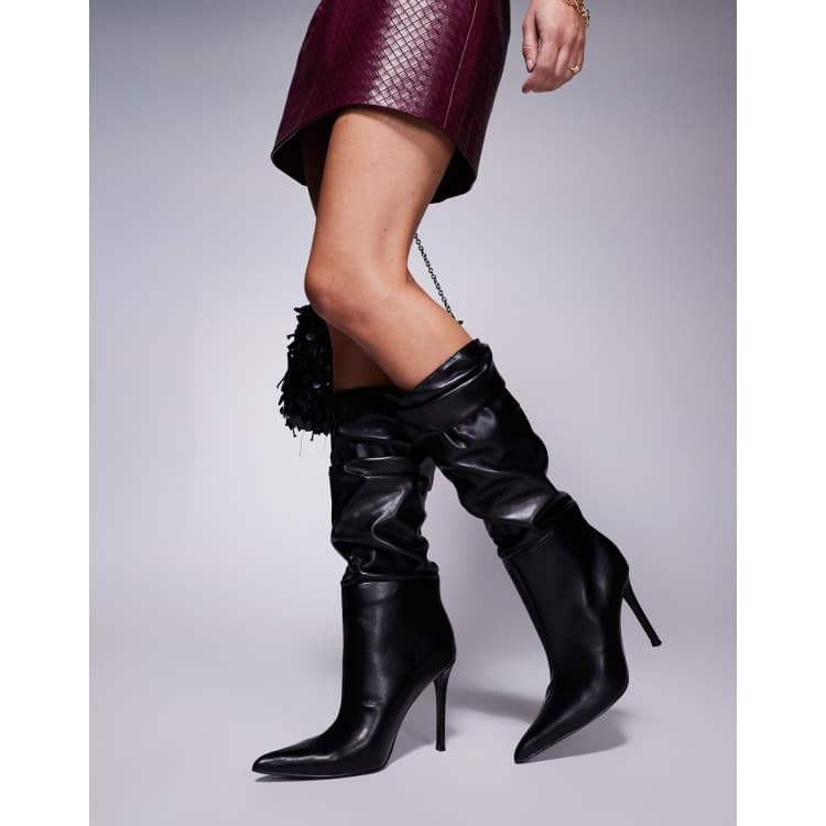 Botas De Tacón De Aguja De Moda Para Mujer, Botas De