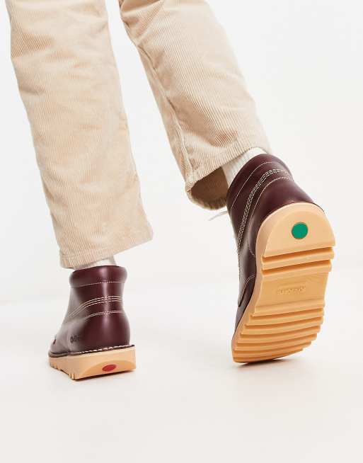 Botas rojo oscuro Kick Hi de Kickers, 4 de 4