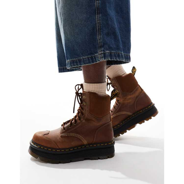 Fashion botas martens marrones