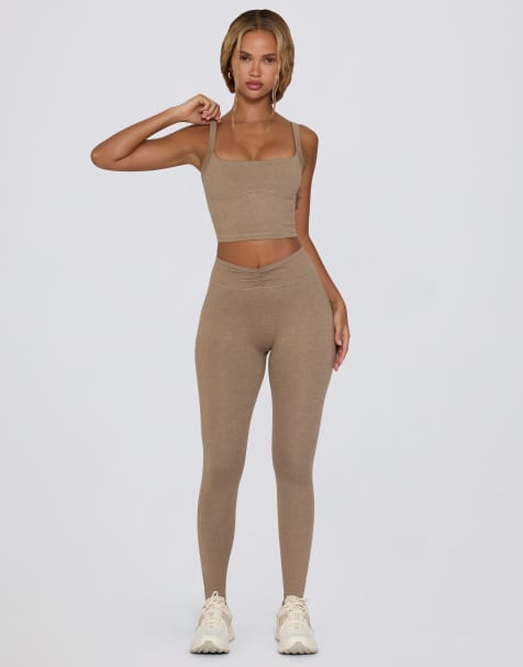 Bo+Tee co-ord mocha marl - view 1