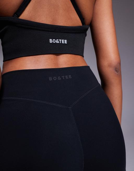 Bo+Tee cross waistband baby shorts in black, 5 of 5