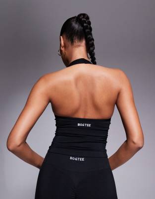 Bo&tee Define Halterneck Tank Top In Black