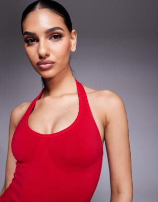 Bo&tee Bo+tee Define Luxe Halterneck Tank Top