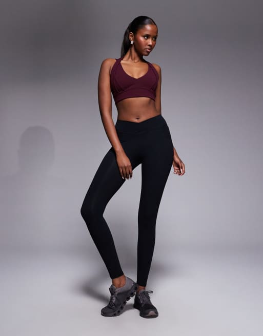 Bo+Tee double layer bra in burgundy (part of a set), 3 of 4