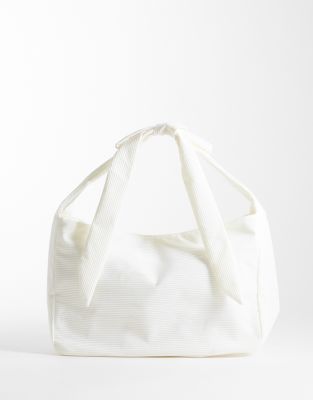 Oh Polly Bo+tee Gym Shoulder Bag In White