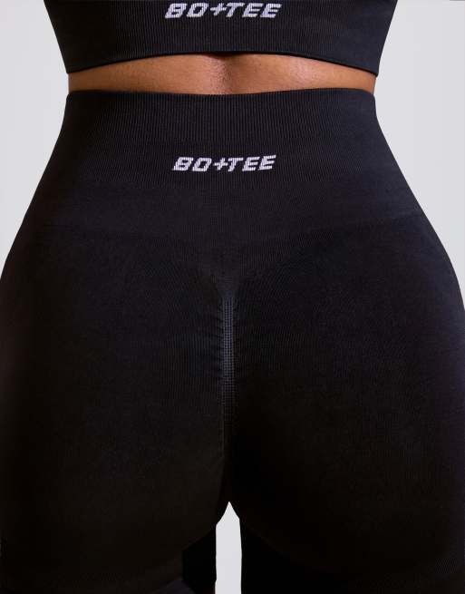 Bo+Tee high waist define mini shorts in black - part of a set, 4 of 4