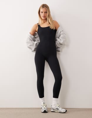 Bo+tee Low Back Jumpsuit In Black