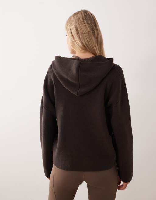 Bo+Tee oversized hoodie in espresso, 3 of 4