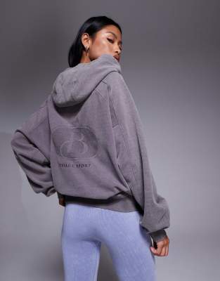 Bo+tee Oversized Hoodie In Gray