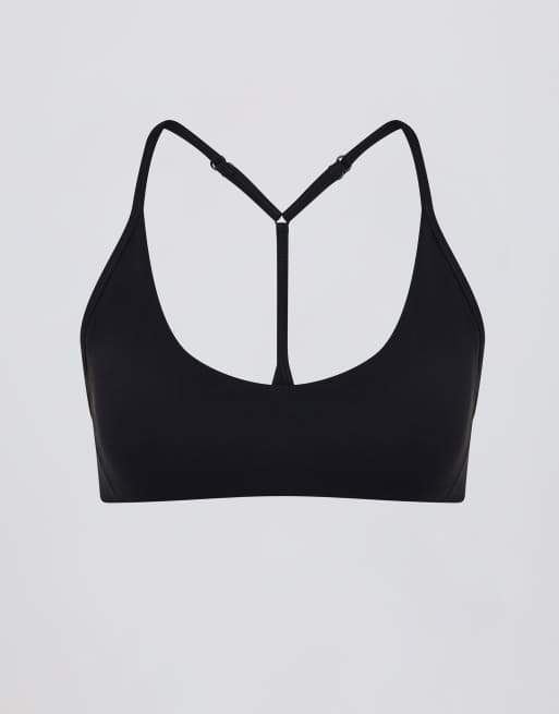 Bo+Tee racer back bra co-ord in black, 2 of 4