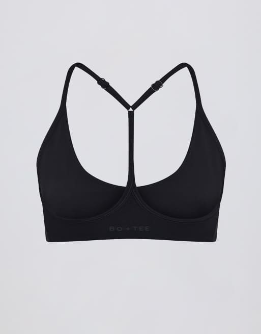 Bo+Tee racer back bra in black (part of a set), 4 of 4
