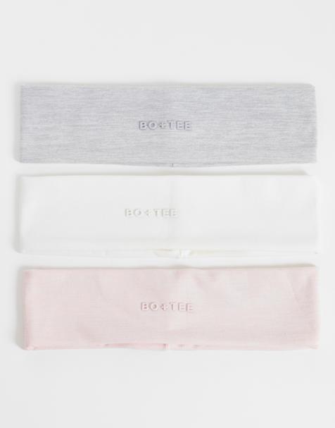 Bo+Tee soft active 3 pack headbands in multi - view 1