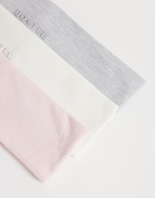 Bo+Tee soft active 3 pack headbands in multi, 3 of 3