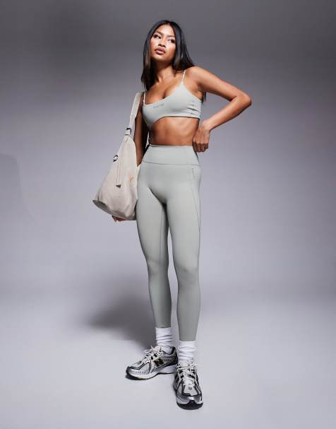 Bo+Tee sports co-ord in mineral soft olive - view 1