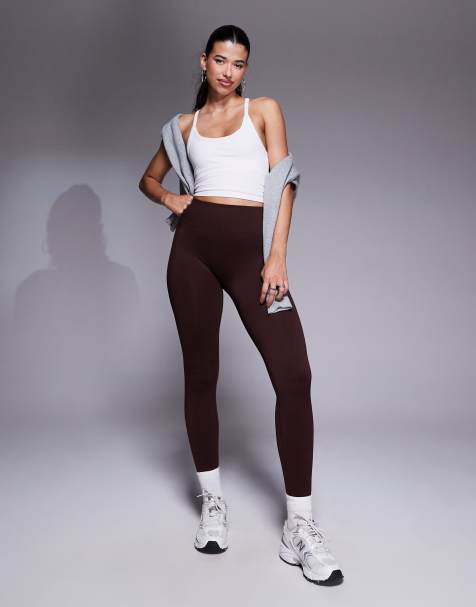 Bo+Tee Super Sculpt high waist legging in chocolate - view 1
