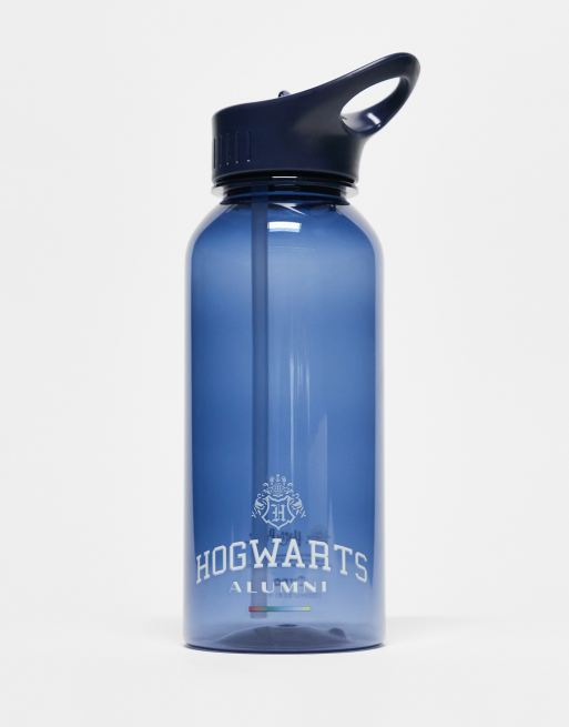 Botella de agua con texto 