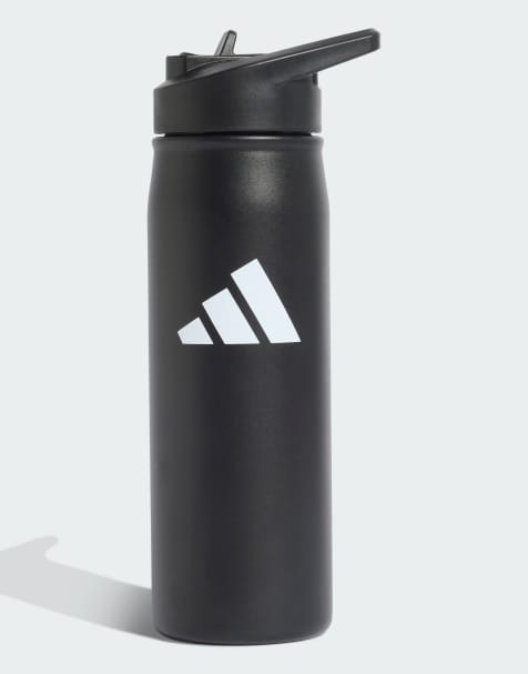Botella negra de metal con pajita de 0,6 l de adidas Performance - view 1