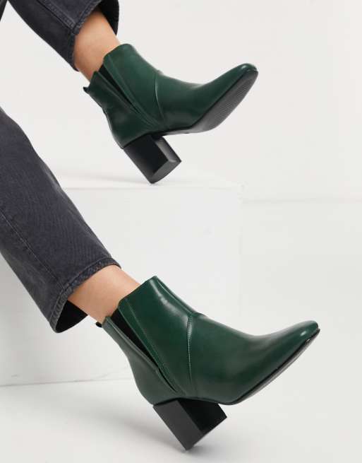 Botines Chelsea color verde bosque con de Glamorous ASOS