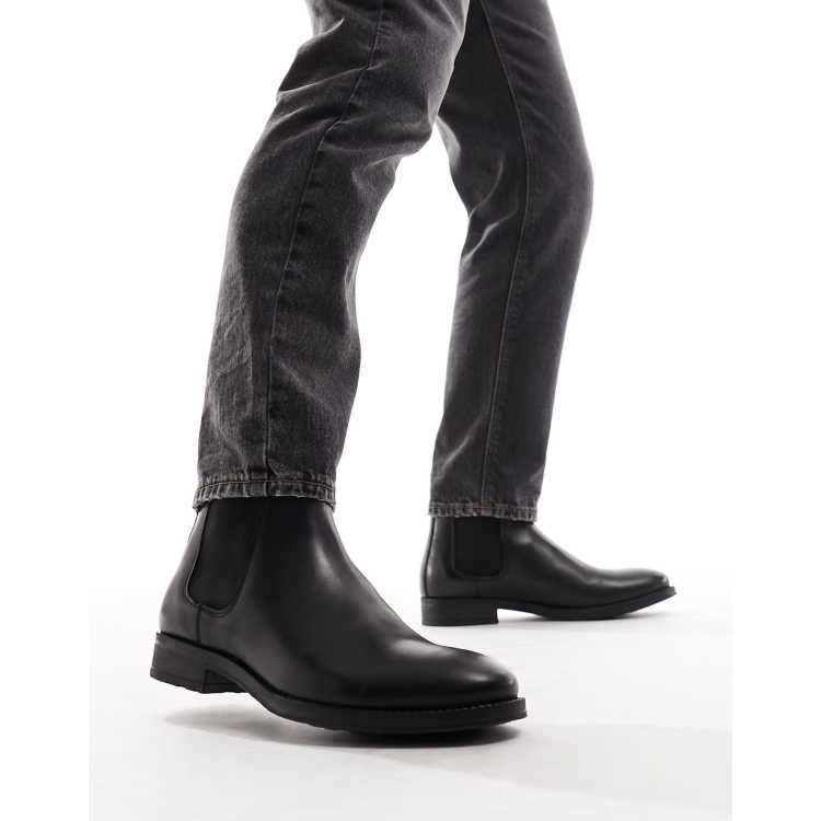  JACK & JONES Botas Chelsea para hombre, Antracita, 7 : Ropa,  Zapatos y Joyería