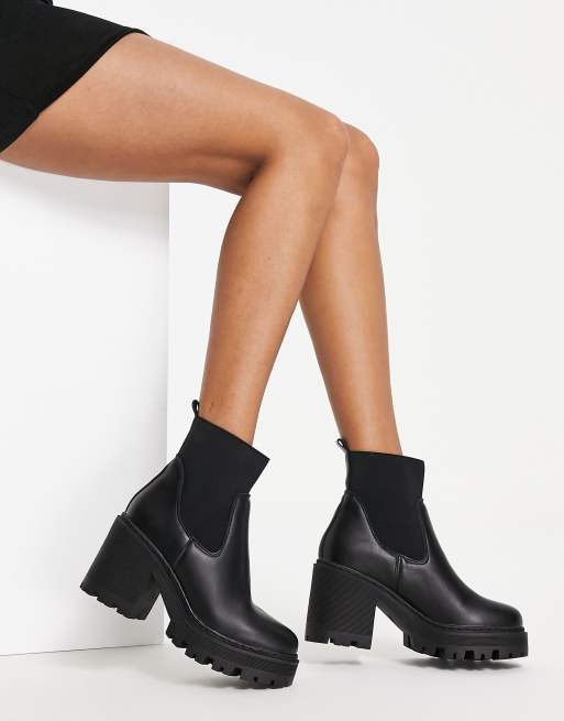 Botines Chelsea tacón grueso de Truffle Collection | ASOS