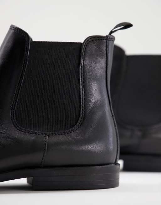 Botines Chelsea de vestir negros de cuero de Silver Street, 4 de 4