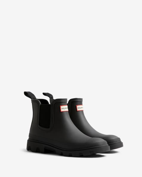 Botines Chelsea negras unisex Downpour de Hunter - view 1