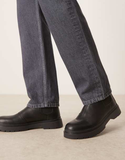 Botines Chelsea negros Callum Seam de Walk London - view 1