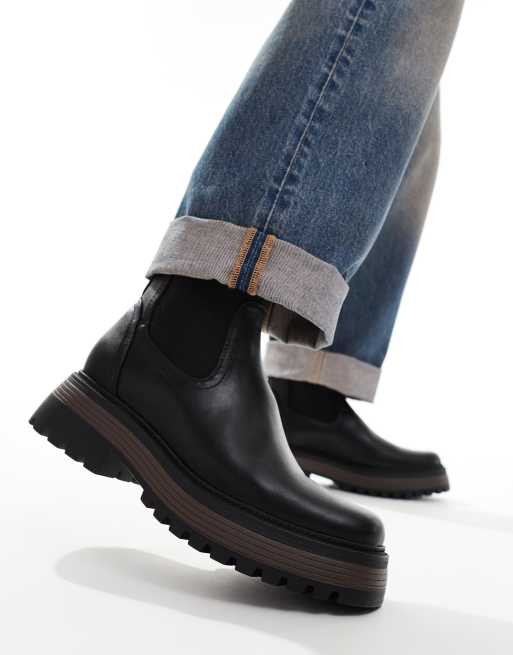 Botines Chelsea negros con suela gruesa de ASOS DESIGN, 4 de 4