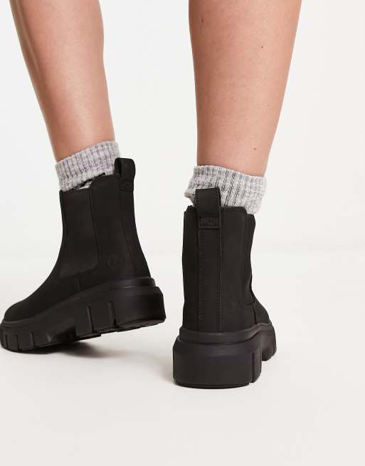 Botines Chelsea negros de cuero nobuk Greyfield de Timberland, 4 de 4