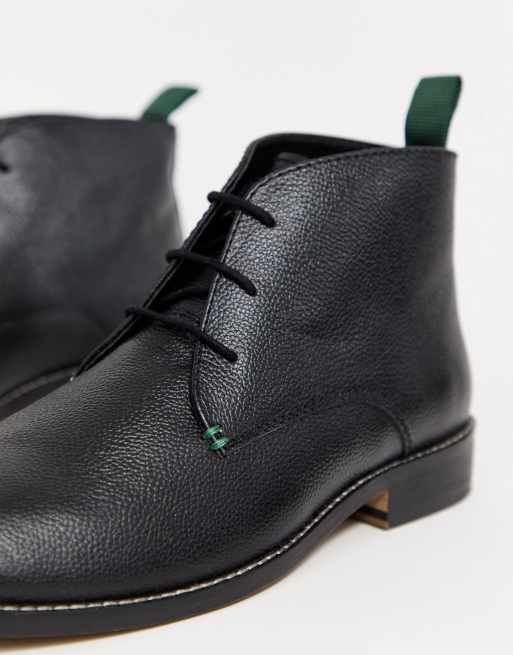 Botines chukka de cuero en negro de Kurt Geiger, 4 de 4