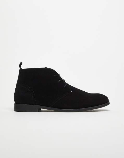 Botines Chukka negros con cordones de ASOS DESIGN - view 1