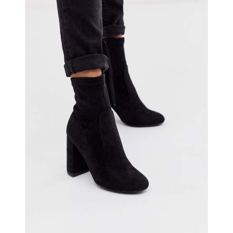 Botines tacón cuadrado negro de New Look | ASOS