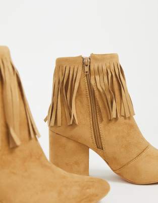 Botines de ante flecos de | ASOS