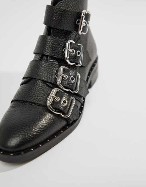 Botines de cuero con tachuelas Avid de ASOS DESIGN, 2 de 4