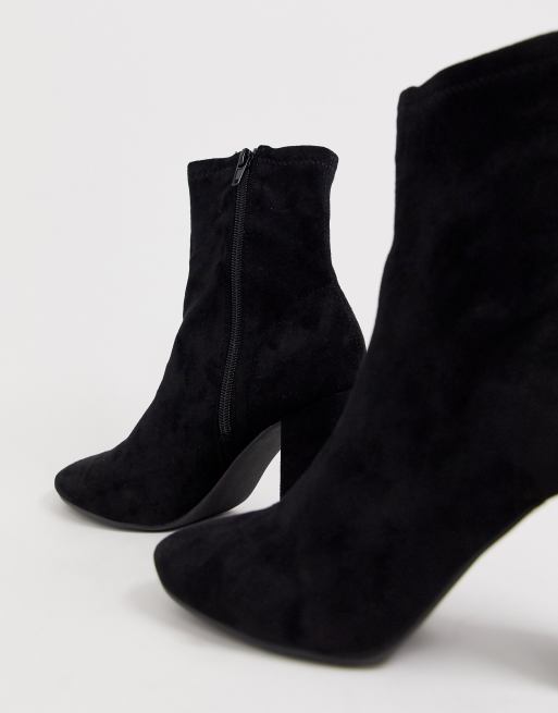 Botines de tacón alto y antelina negra de Pimkie, 4 de 4
