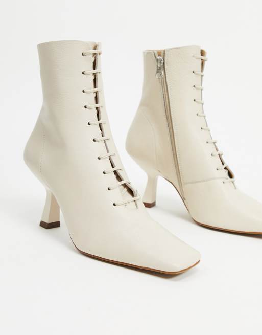 Botines color marfil outlet