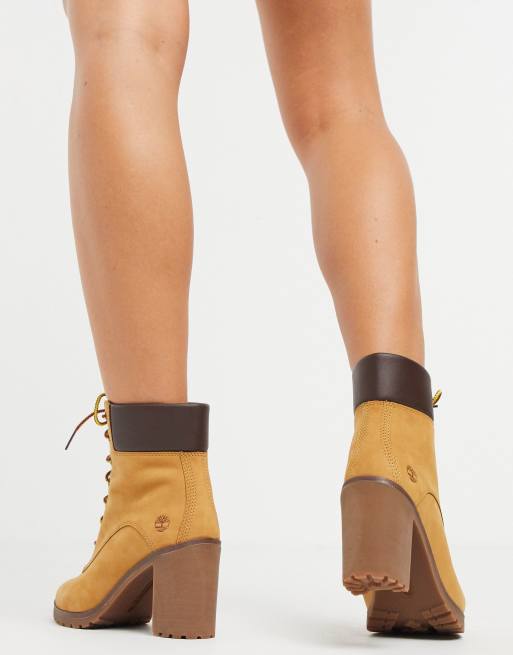 Botines de tacón en color trigo tostado con cordones Allington de Timberland, 2 de 4