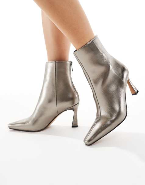 Botines gris peltre de tacón medio Bambi de schuh - view 1
