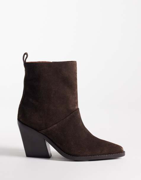 Botines marrón café con detalle de flecos de ante New-kole de Bronx - view 1