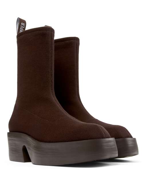 Botines marrón oscuro Billie de Camper ASOS