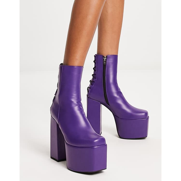 Botines morados store