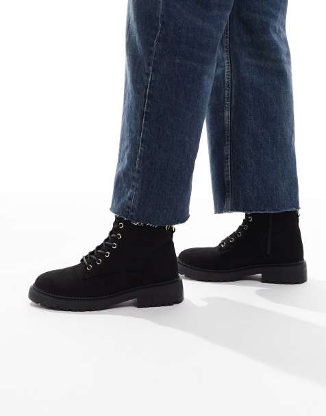 Botines negros con cordones de New Look - view 1
