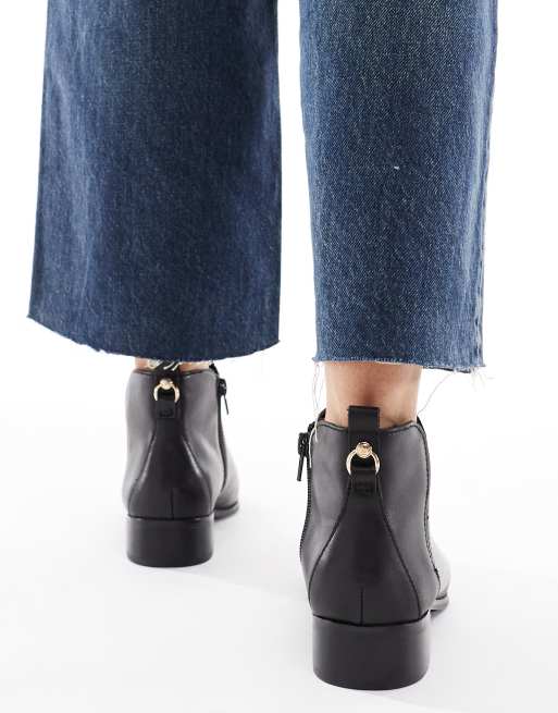 Botines negros con puntera fina de cuero Verity de ALDO, 2 de 4