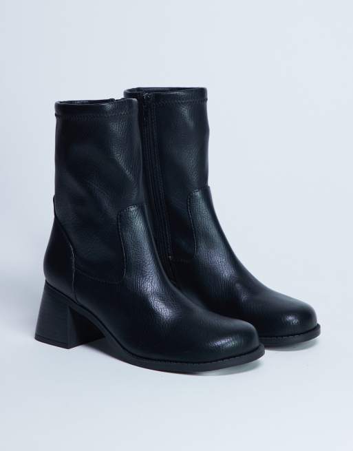 Botines negros con tacón grueso Niamh de Topshop, 4 de 4