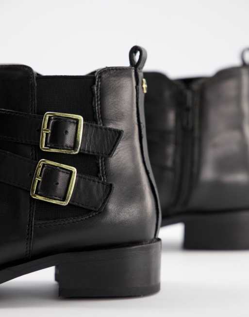 Botines negros hebilla new arrivals