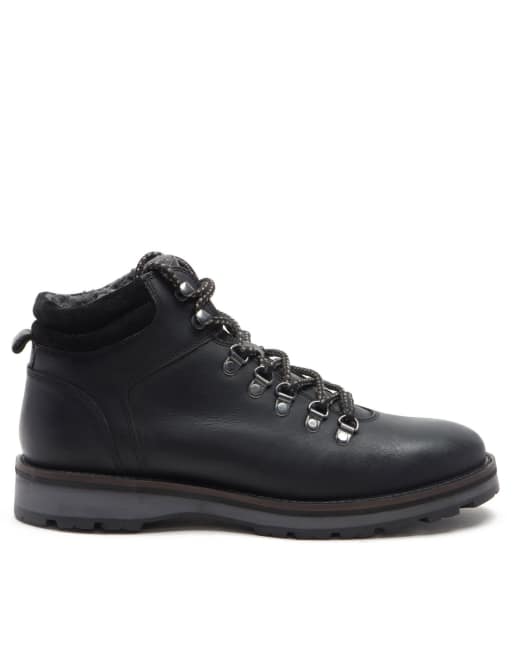 Botines negros tipo senderista de estilo casual de cuero Dekker de Thomas Crick 